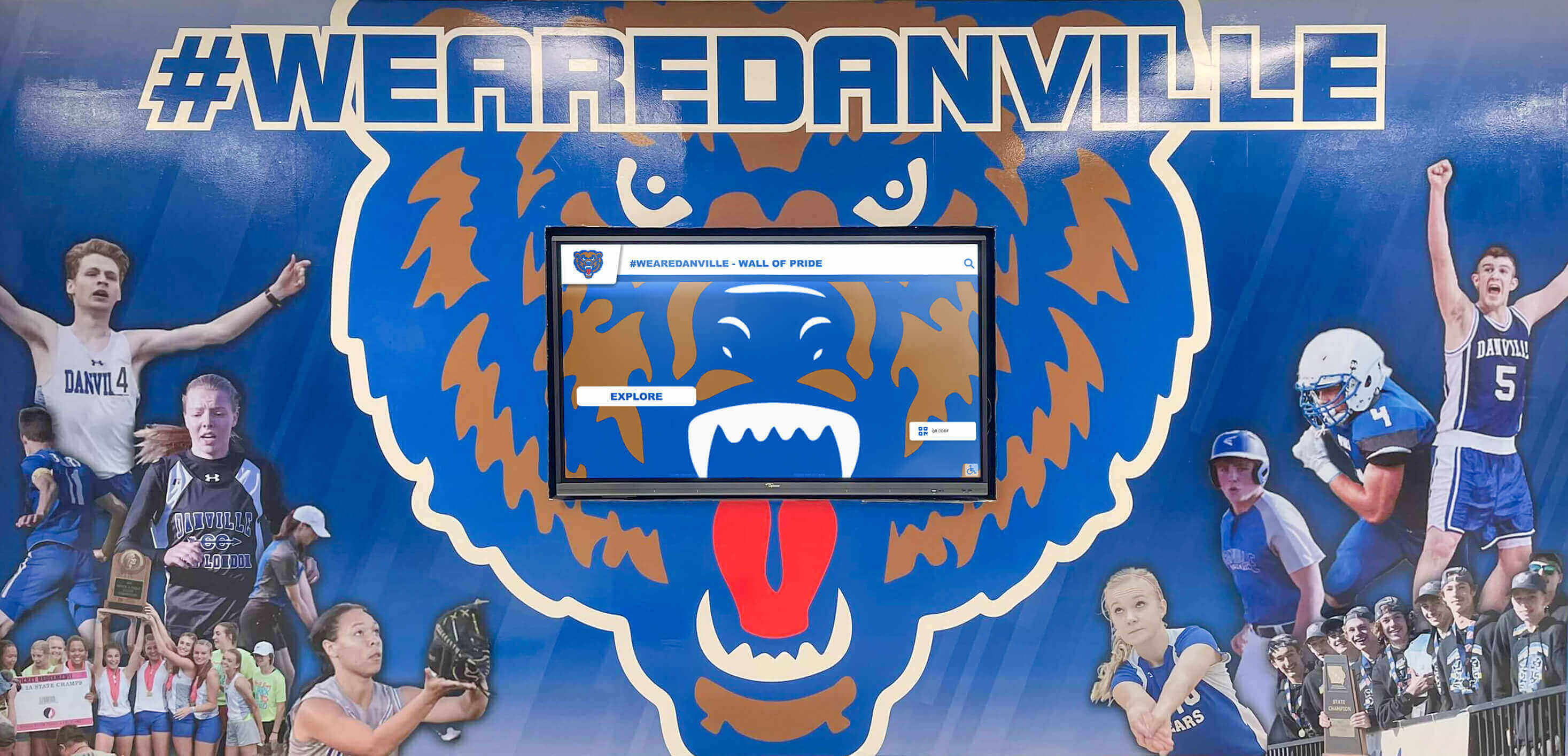 School history wall display