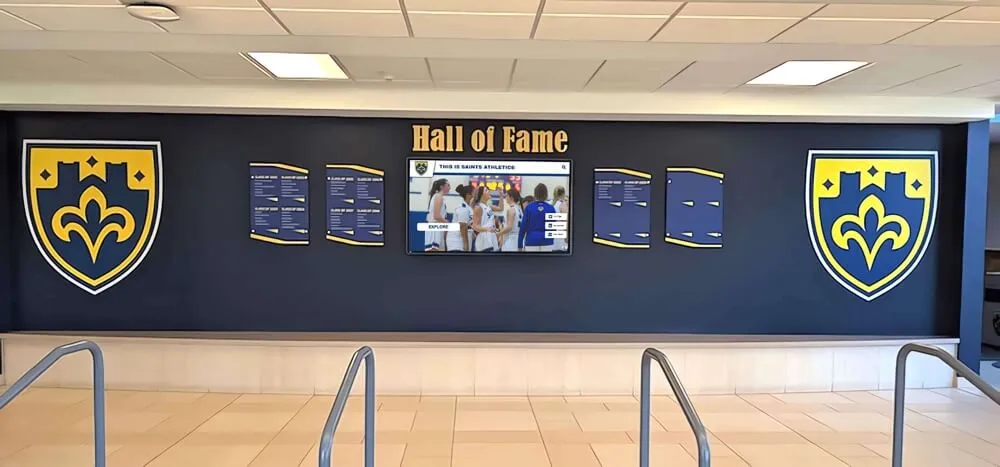 High School Wall of Fame: Transform Recognition with Digital Displays That Warm Communities