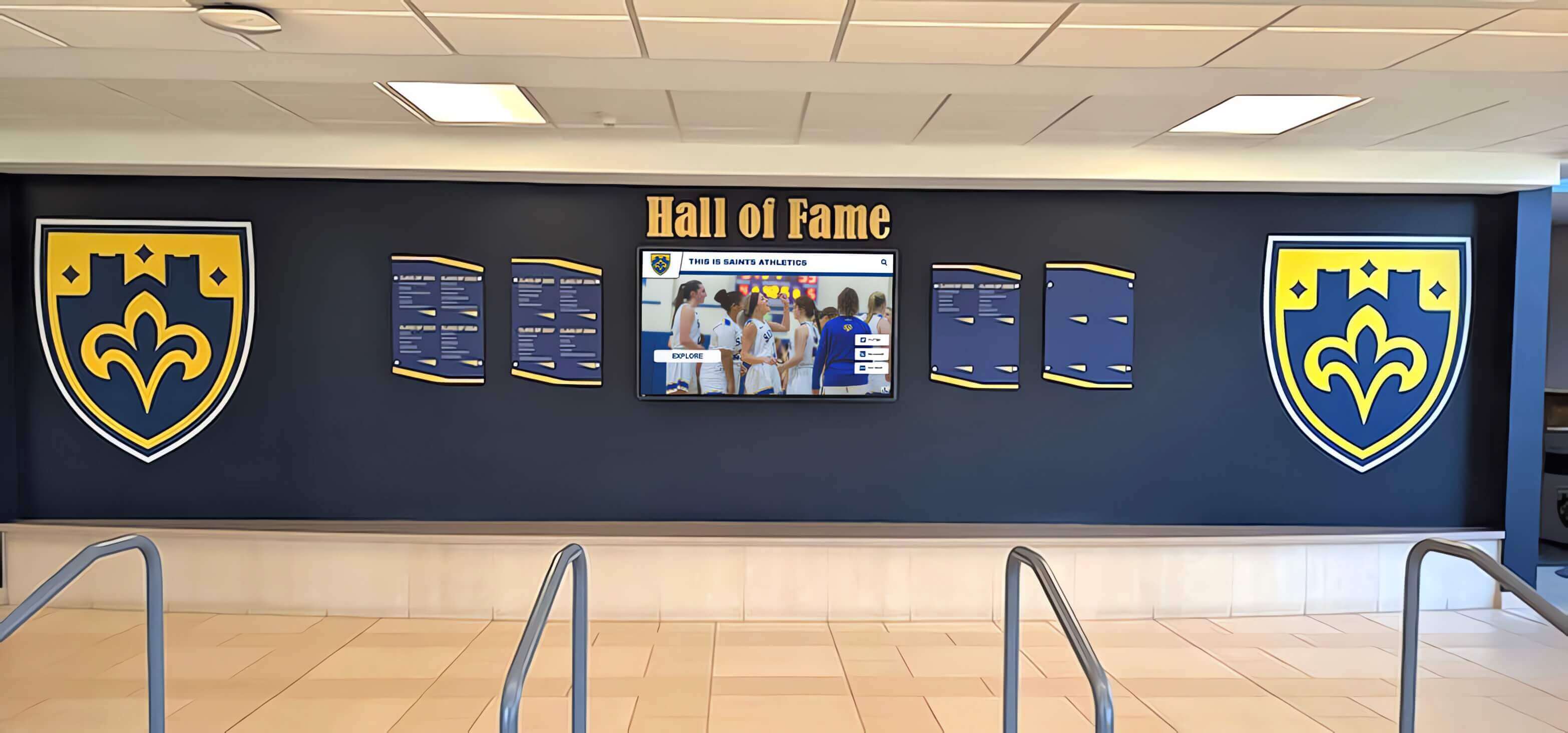 Athletic recognition wall